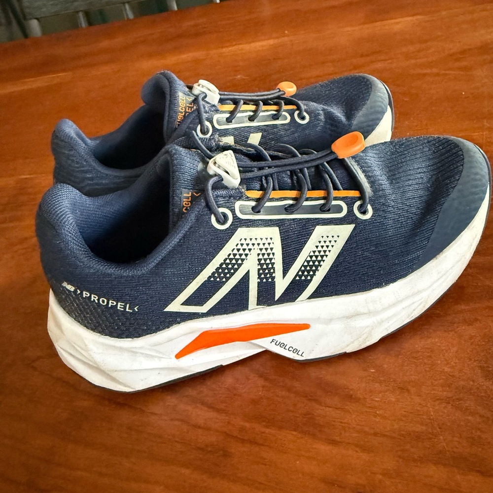 New Balance Kid’s Navy and Orange Athletic Shoes